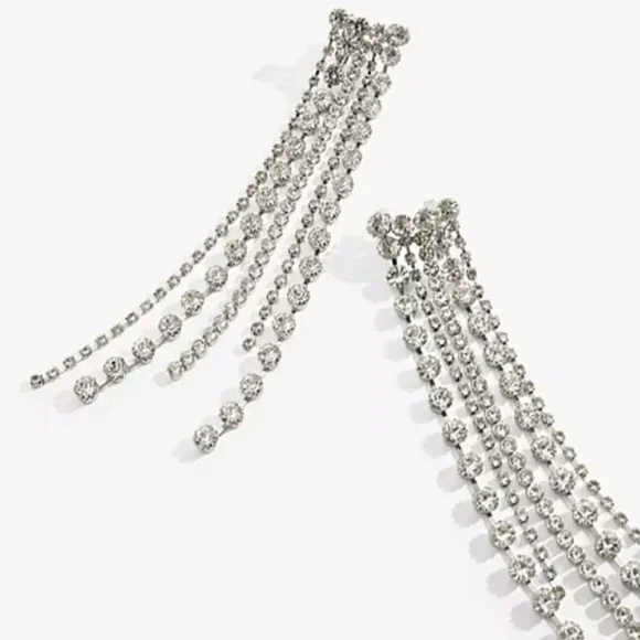 ❤️ ‘Party Daze’ Exaggerated Rhinestone Chandelier Statement Earrings - Picture 4 of 4